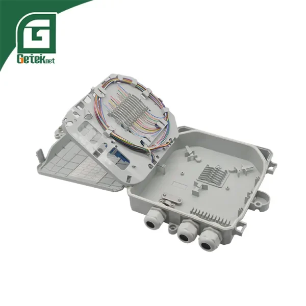 Outdoor 12 Core Optical Fiber Distribution Box FTTH Fibra Optic Box ...