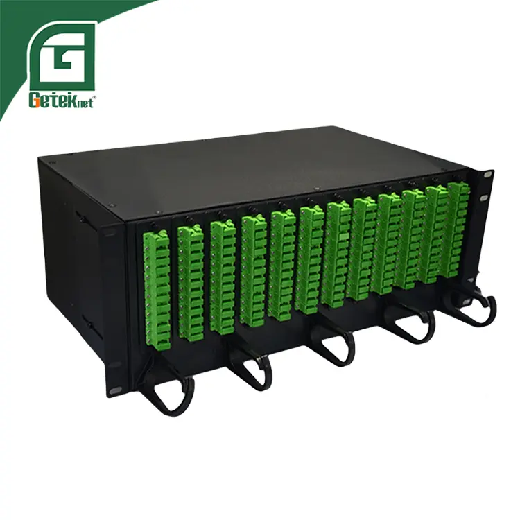 4u Link Module 4U Rack Mount Fiber Patch Panel 19inch 144 Core ODF 1.2mm SPCC Sliding ...